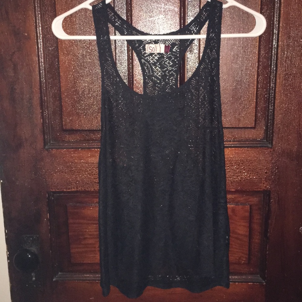 Black tank top